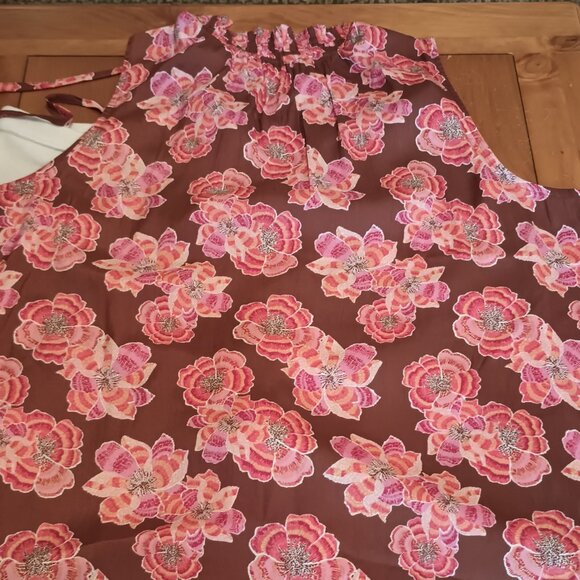 Loft Size XXL Brown Floral Top (NWT) - Picture 10 of 10